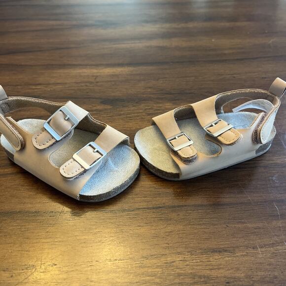 Carter's Infant 3-6 Months Adjustable Strap Sandals Brown Unisex Boho Hippychic - Picture 3 of 8